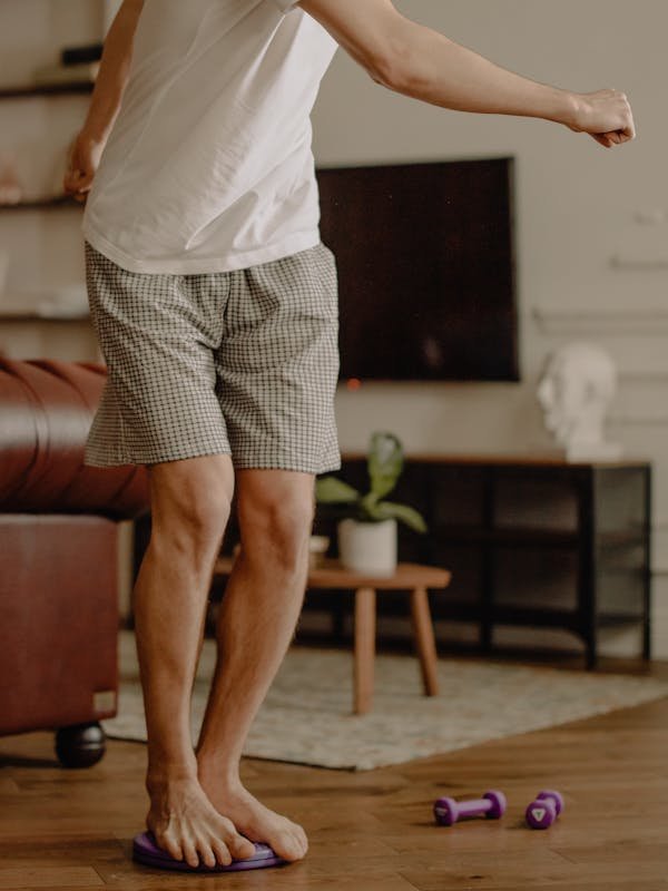 Planche d'équilibre ronde : performance et sécurité à portée de main